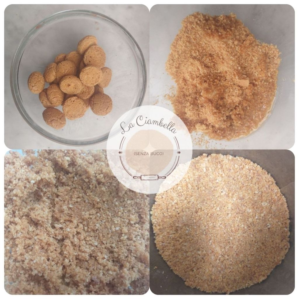 Preparazione della base all'amaretto