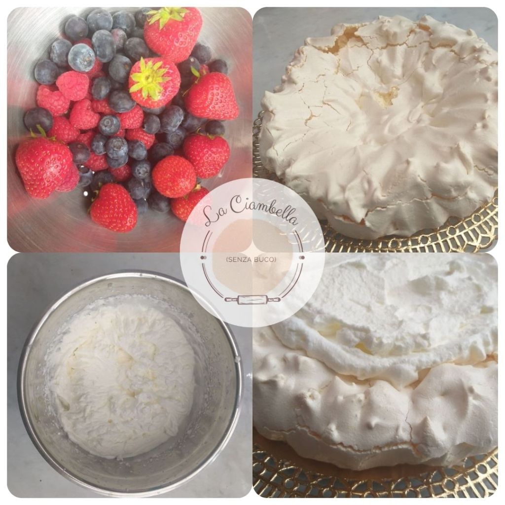 Riempimento Pavlova ai frutti di bosco