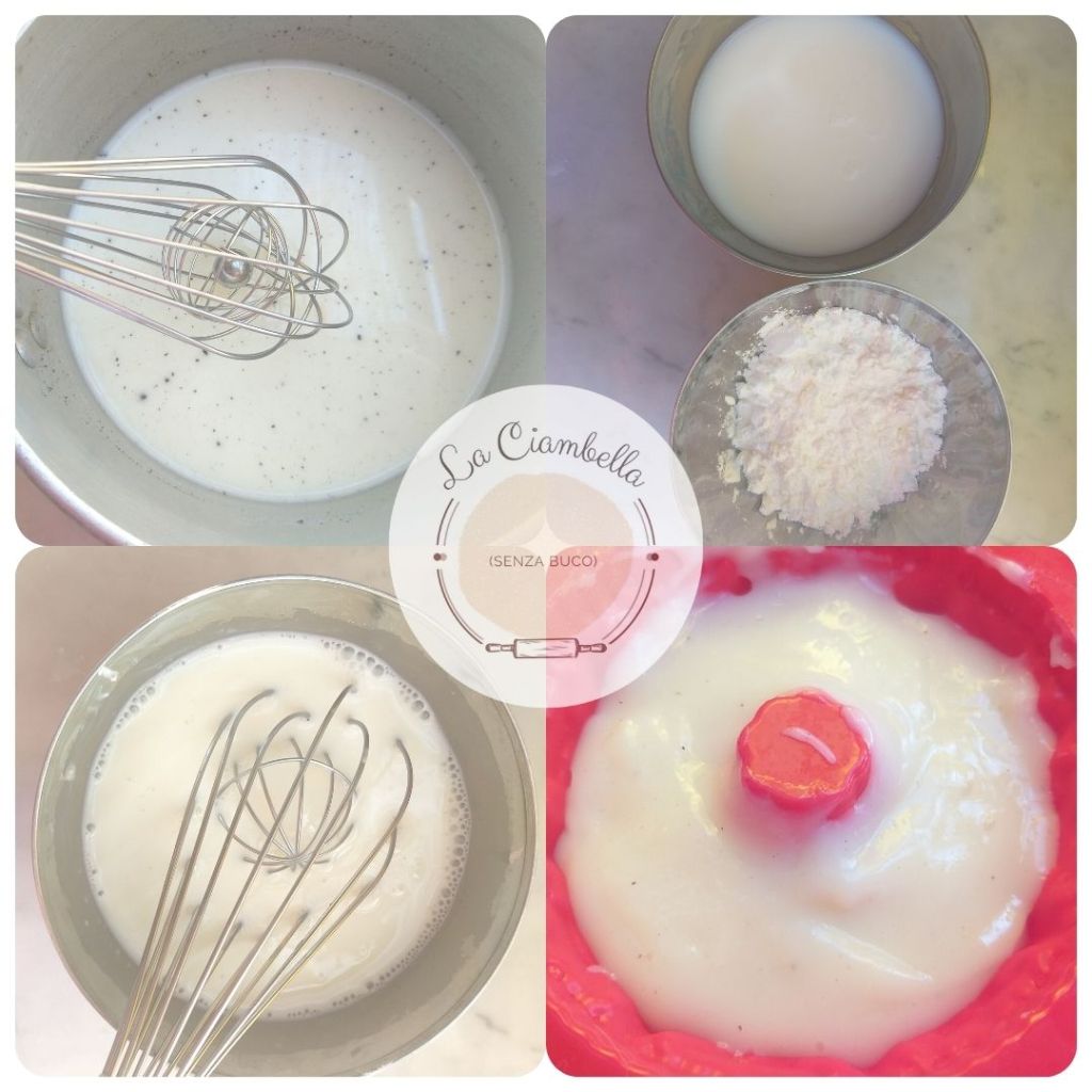 Preparazione del biancomangiare