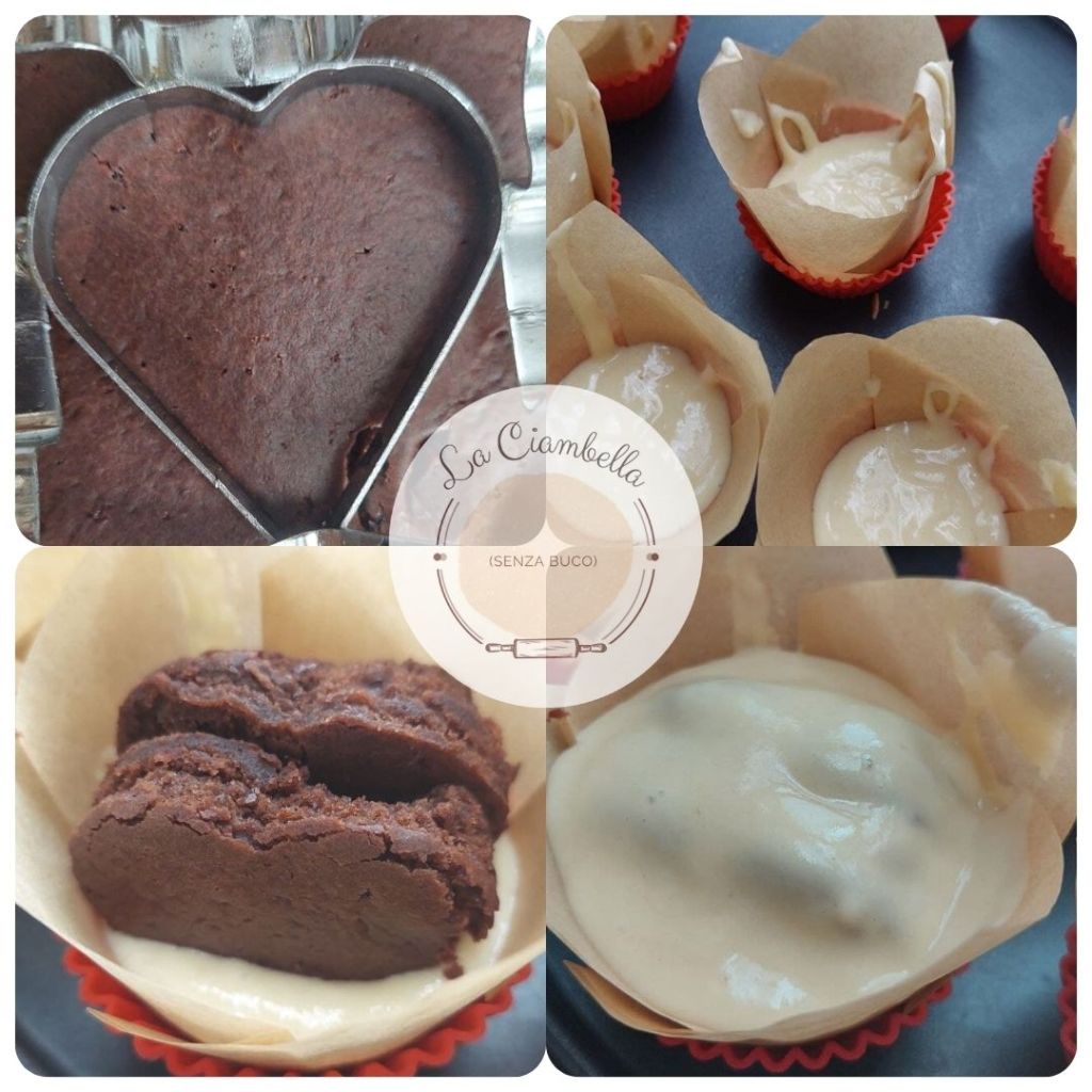 muffin con cuore a sorpresa