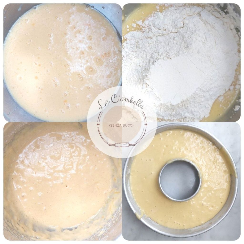 Preparazione della Ciambella al latte condensato