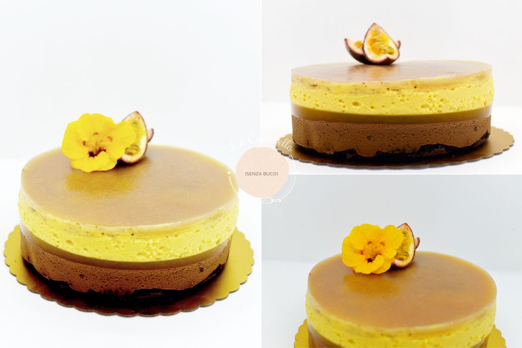 TORTA MOUSSE CIOCCOLATO FONDENTE, MANGO E PERE