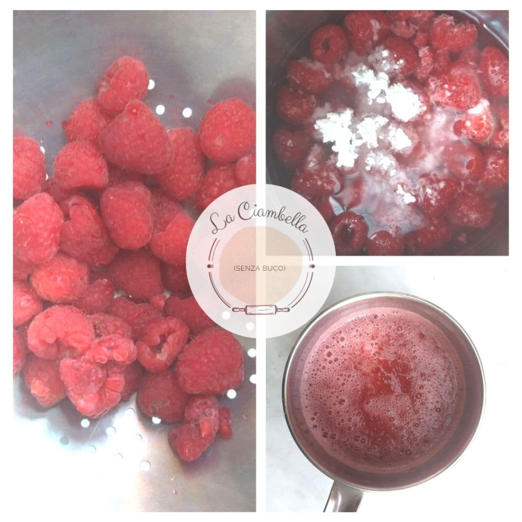 gelatina al lampone