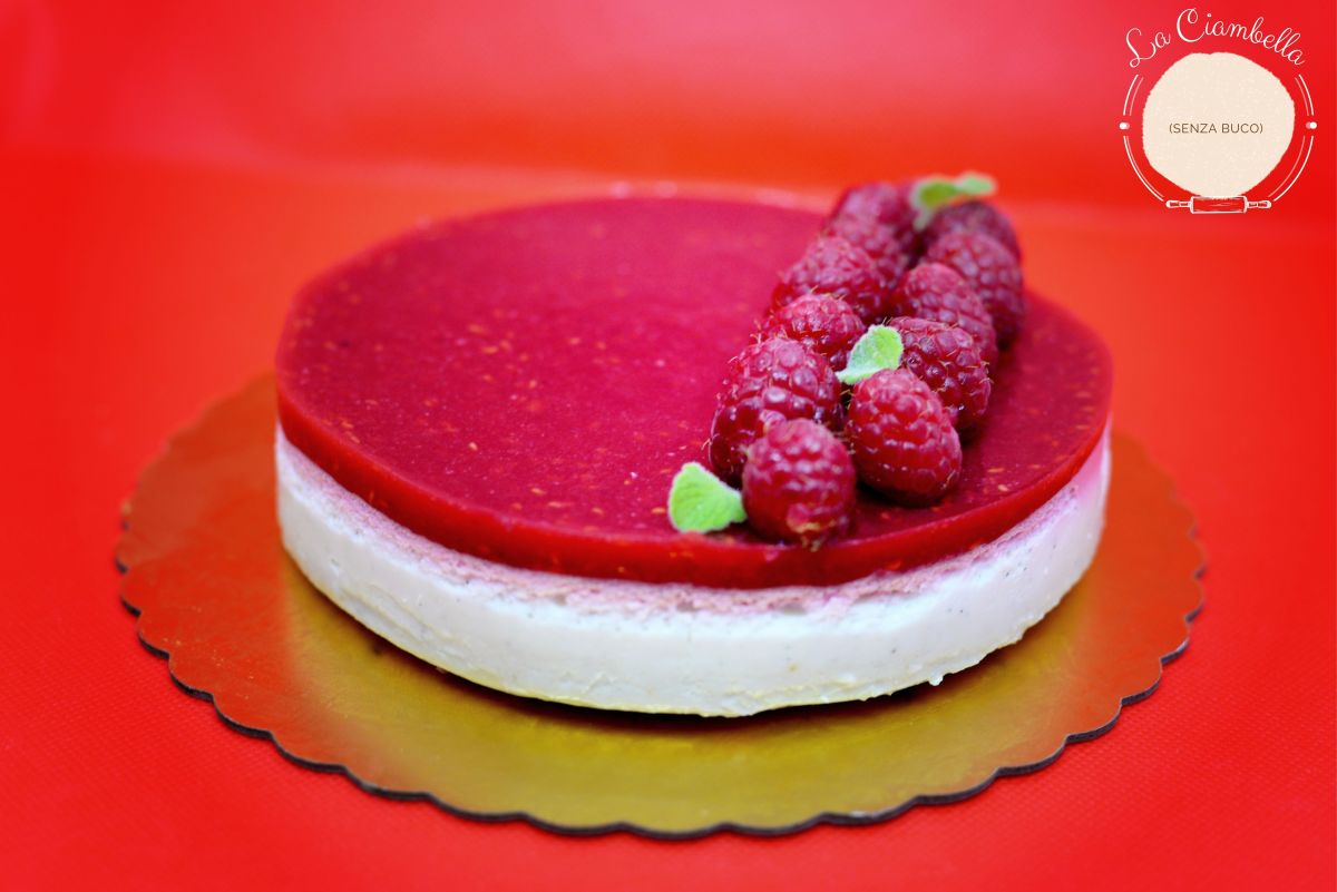 TORTA MODERNA LAMPONI E&nbsp;VANIGLIA