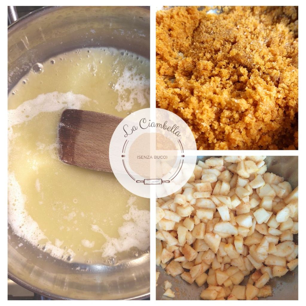 Preparazione del ripieno strudel di mele